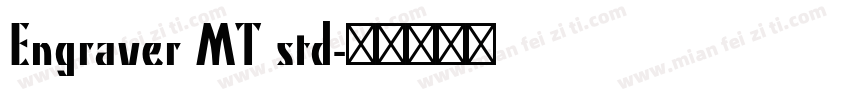 Engraver MT std字体转换
